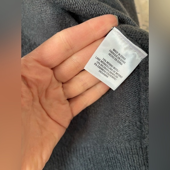 Favorite Daughter varsity cardigan in dark slate grey blue - Picture 6 of 8